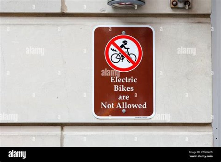 Are electric bikes allowed on pavement?