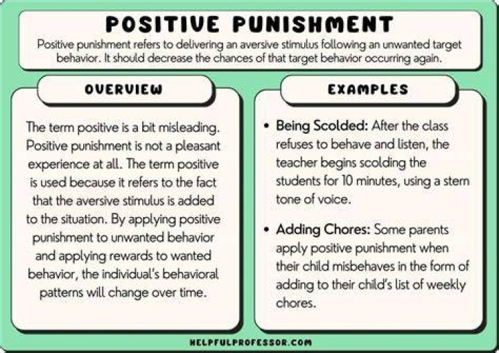 Are punishments always positive?