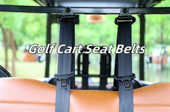 Are seat belts required on golf carts in Texas?
