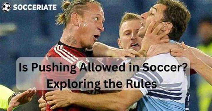Are you allowed to push in rugby?