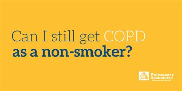Can a non smoker get COPD?