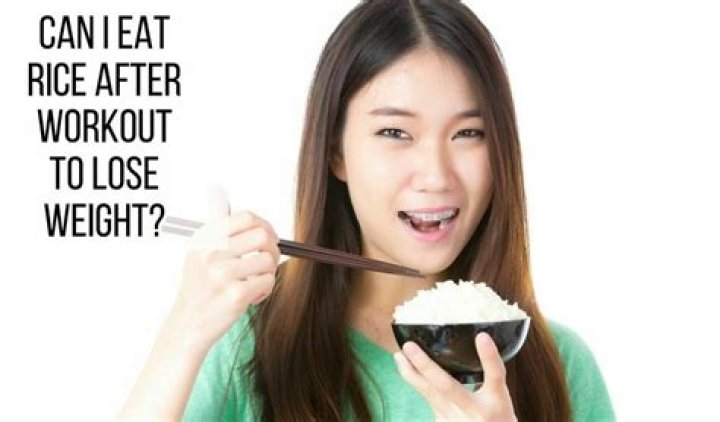 Can I eat rice after workout?
