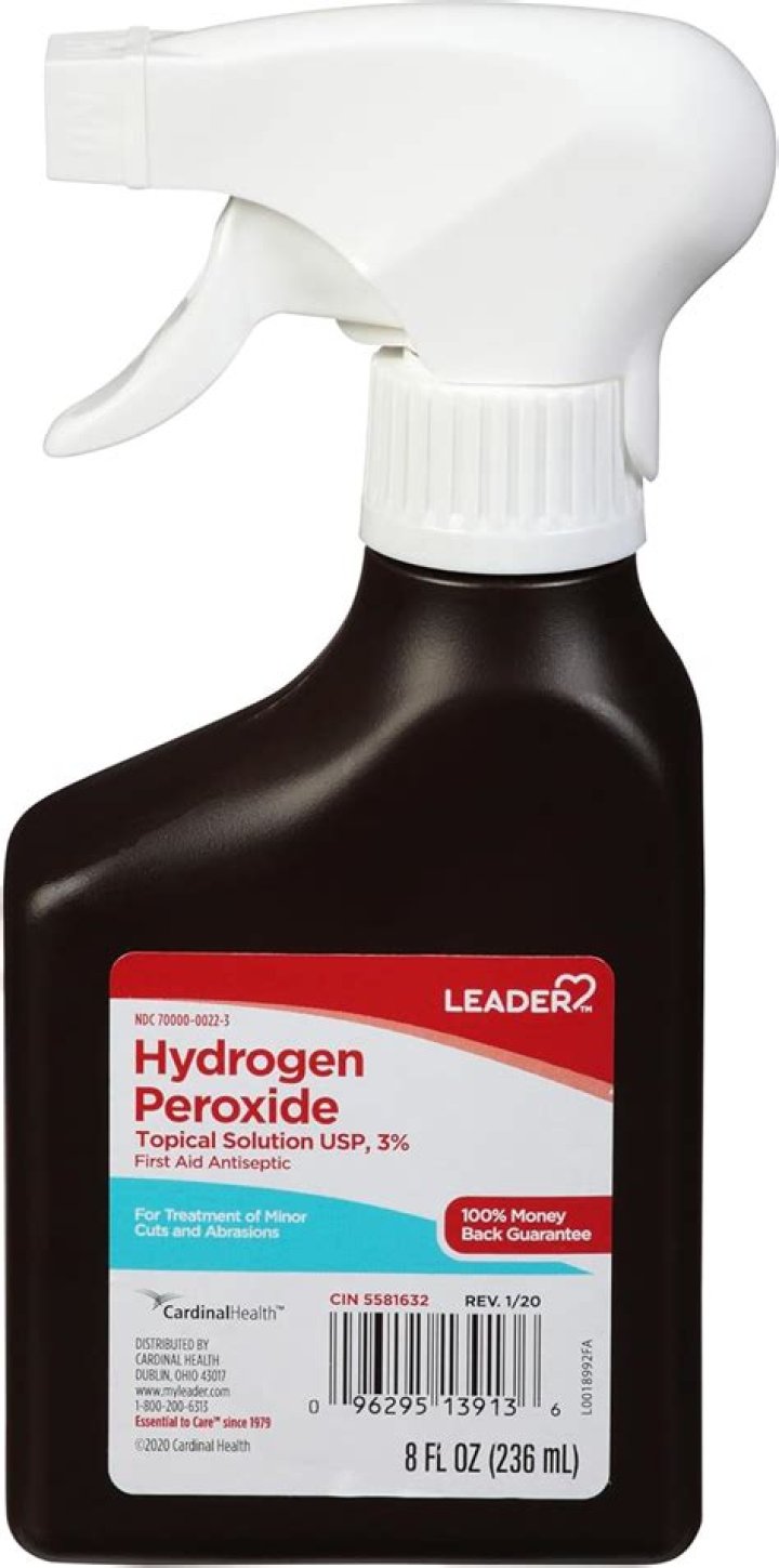 Can I spray hydrogen peroxide on my couch?
