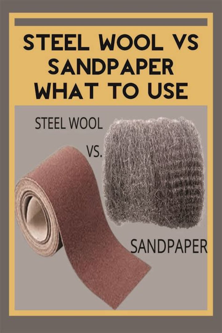 Can I use steel wool instead of sandpaper?