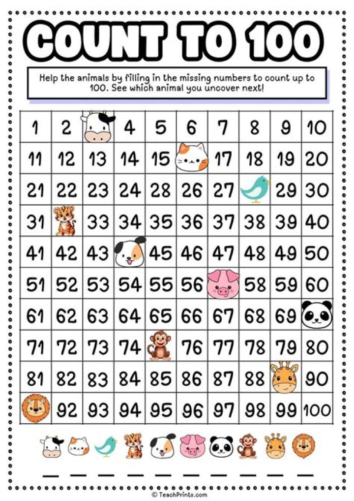 Can preschoolers count 100?