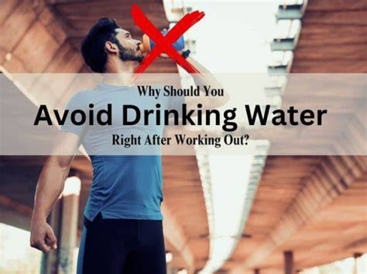 Can we drink water immediately after running?