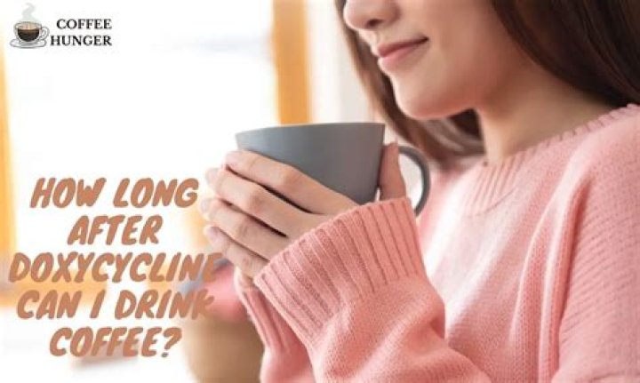 Can you drink coffee while taking doxycycline?