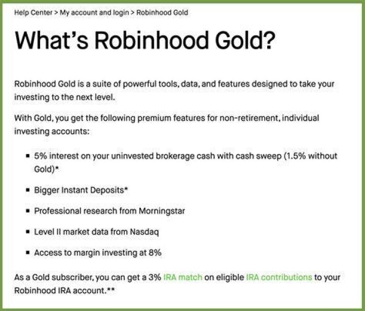 Can you get Robinhood Gold for free?