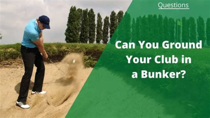 Can you ground your club in a golf hazard?