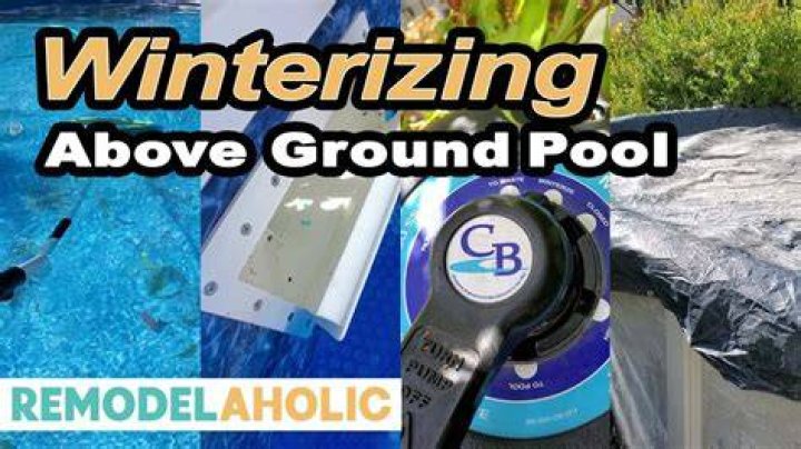 Can you leave water in above-ground pool over winter?