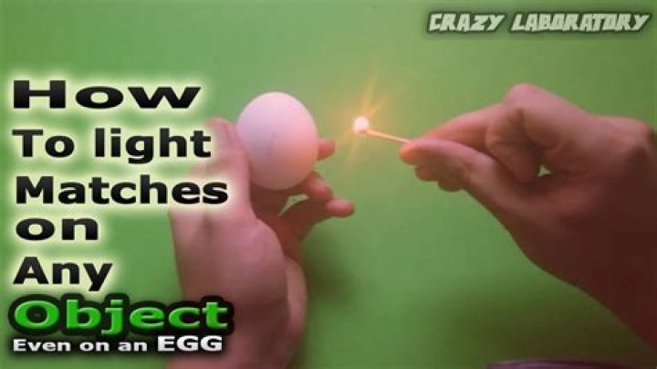 Can you light a match on concrete?