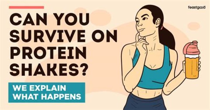 Can you live off protein shakes and vitamins?