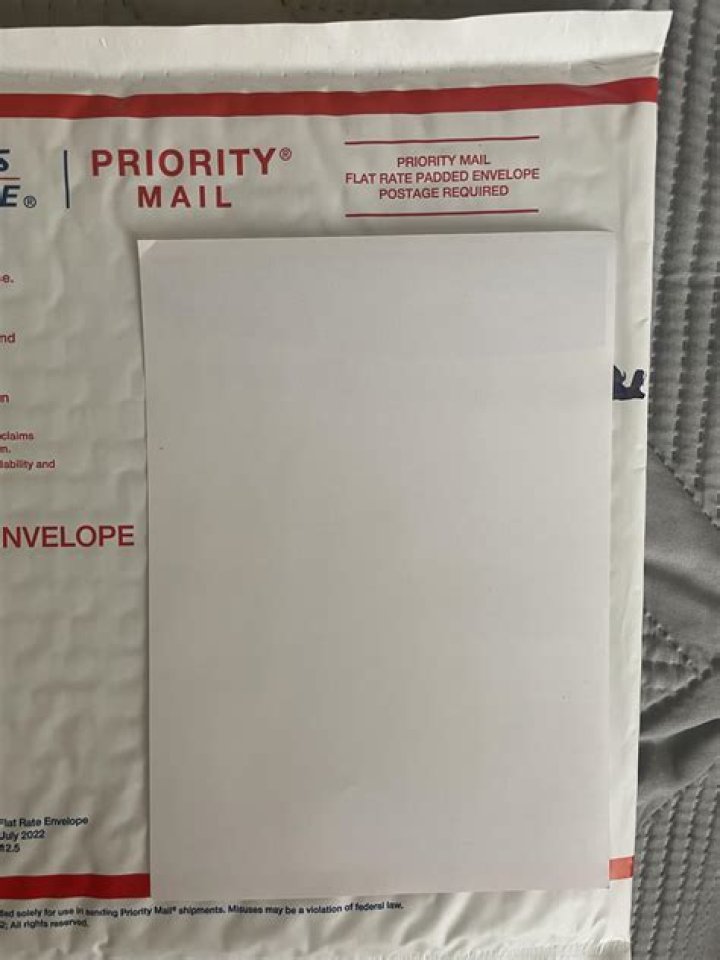 Can you put Prepaid Priority Envelope in mailbox?