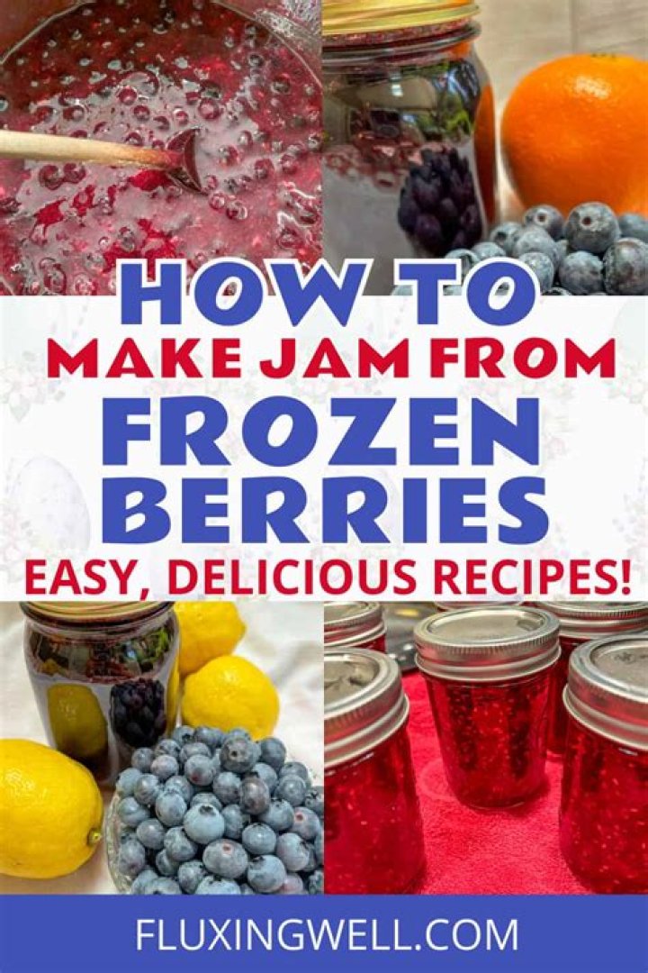 Can you use frozen berries for jam?