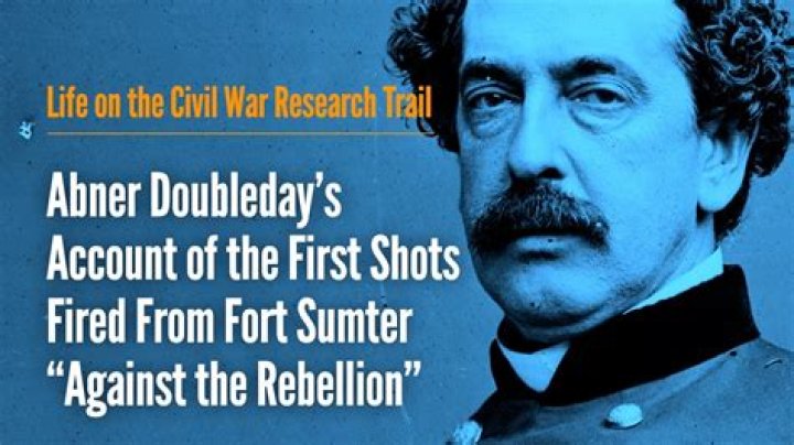 Did Abner Doubleday fire the first shot at Fort Sumter?