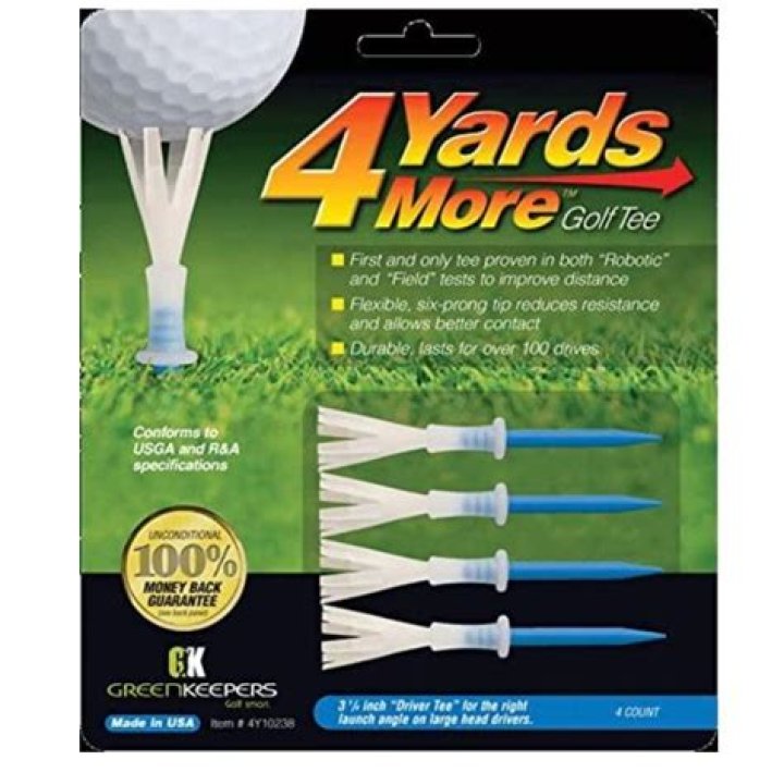 Do 4 yards more tees work?