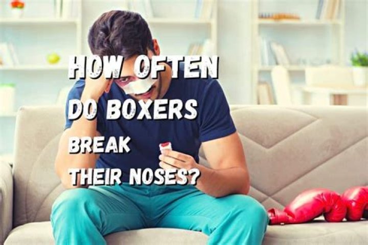 Do boxers break their nose on purpose?