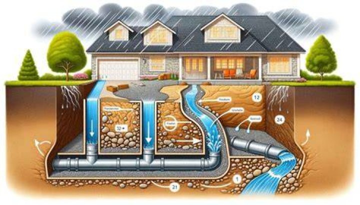 Do drains run under houses?