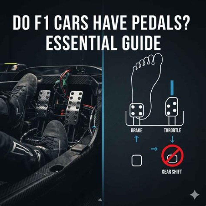 Do F1 cars have 3 pedals?