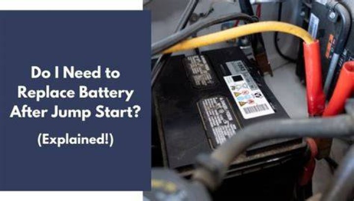 Do I need to replace battery after jump start?