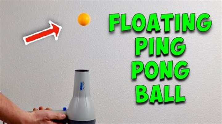 Do ping pong balls float?