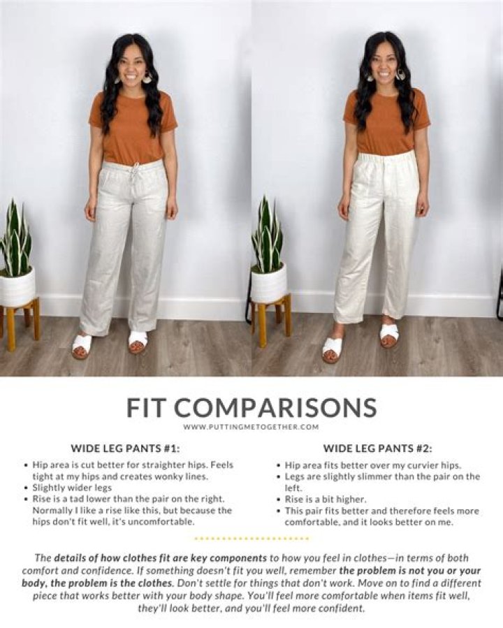Do wide leg pants look good on wide hips?