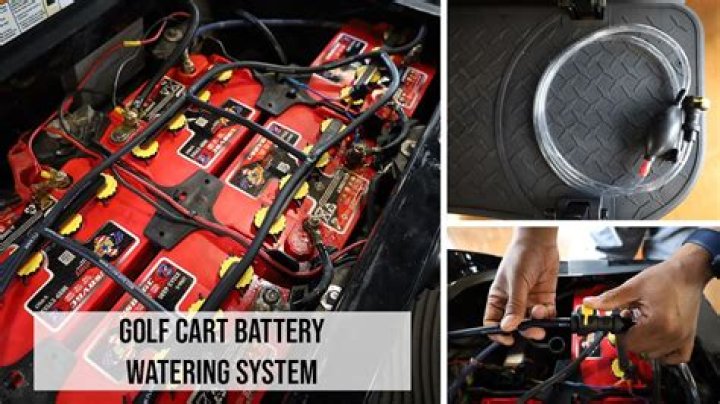 Do you put water in golf cart batteries?