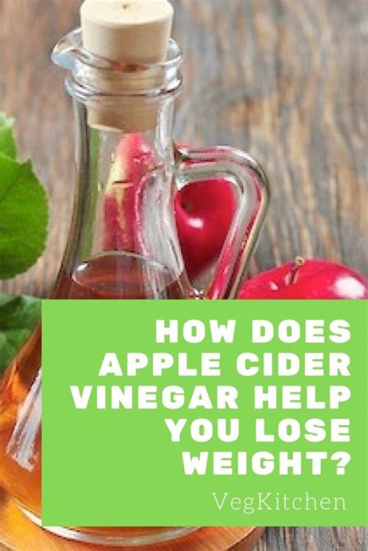 Does apple cider and vinegar help you lose weight?