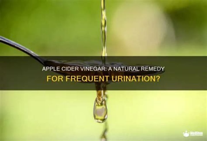 Does apple cider vinegar help with frequent urination?
