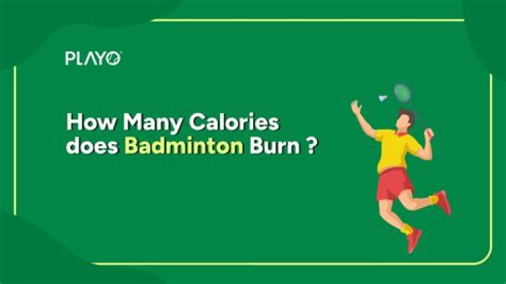 Does badminton burn belly fat?
