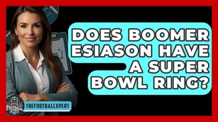 Does Boomer Esiason have a Super Bowl ring?