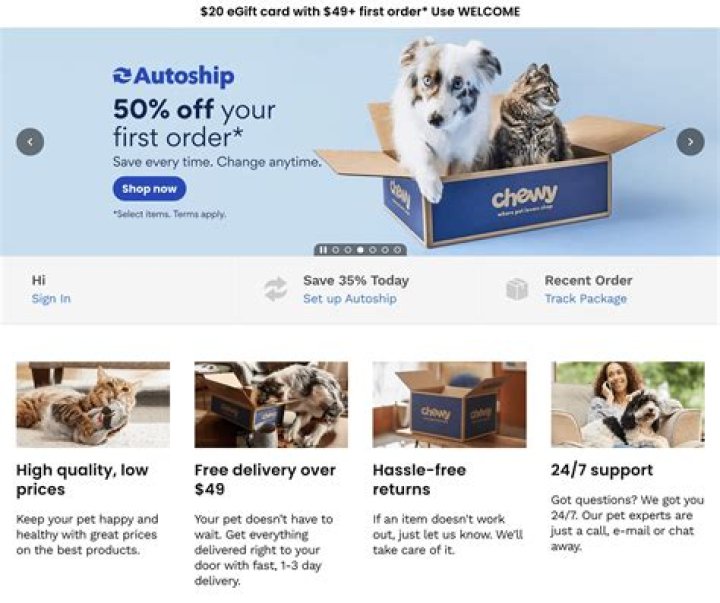 Does chewy com require a membership?