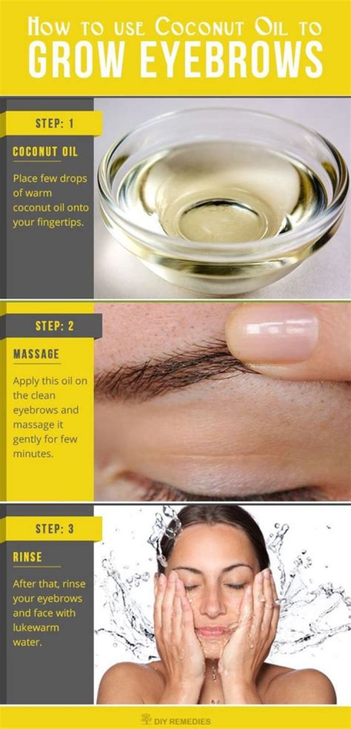 Does coconut oil grow eyebrows?