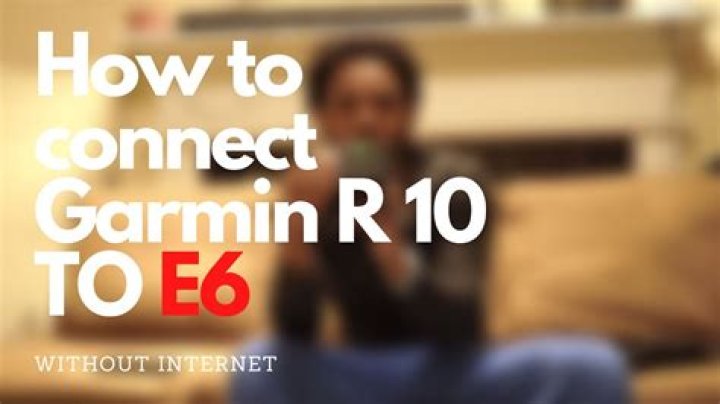 Does Garmin R10 come with free E6 connect?