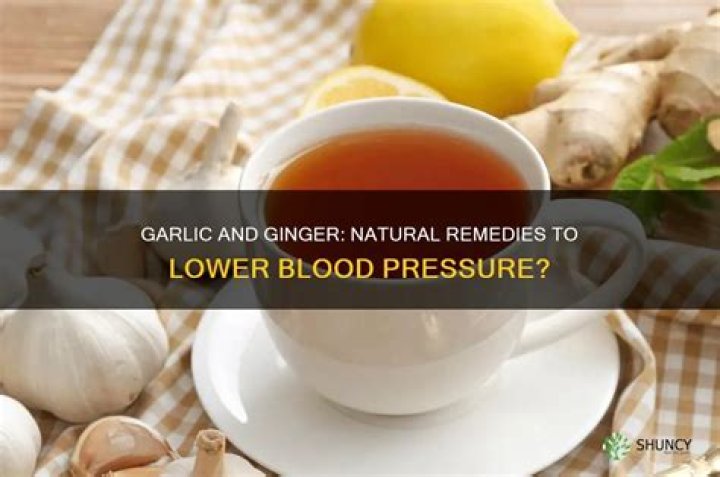 Does ginger ale lower blood pressure?