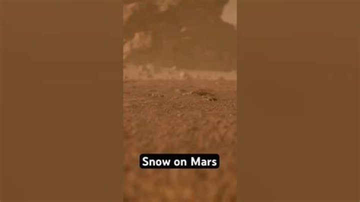 Does it snow or rain on Mars?