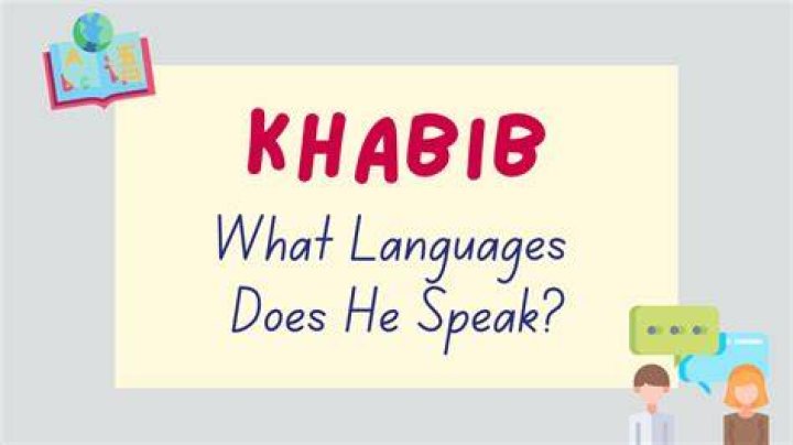 Does khabib speak English?