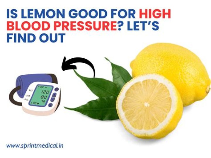 Does lemon water reduce blood pressure?