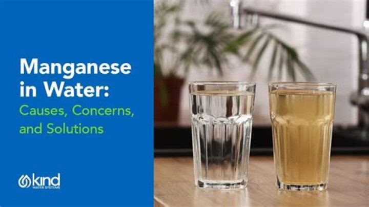 Does manganese in water smell?