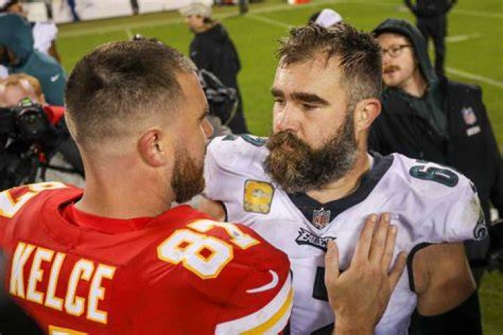 Does Travis Kelce's brother play for the Philadelphia Eagles?