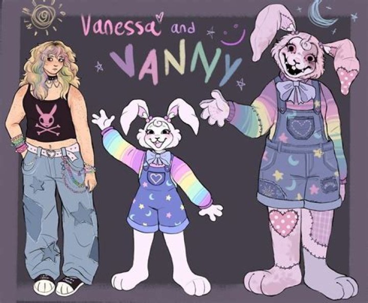 Does Vanny have rainbow hair?