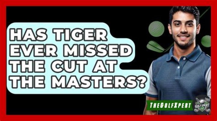 Has Tiger ever missed a cut?