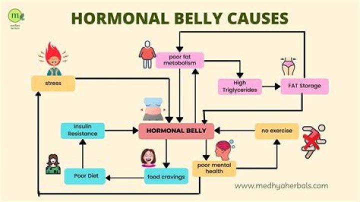 How can I get rid of my hormonal stomach?