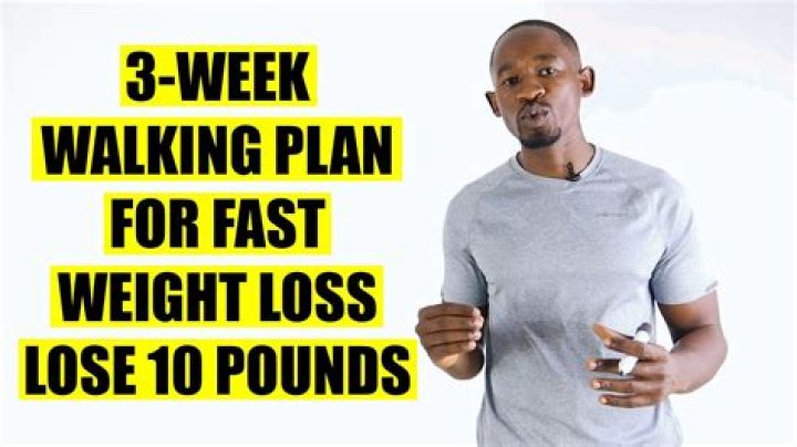 How can I lose 10 pounds in 3 weeks by walking?