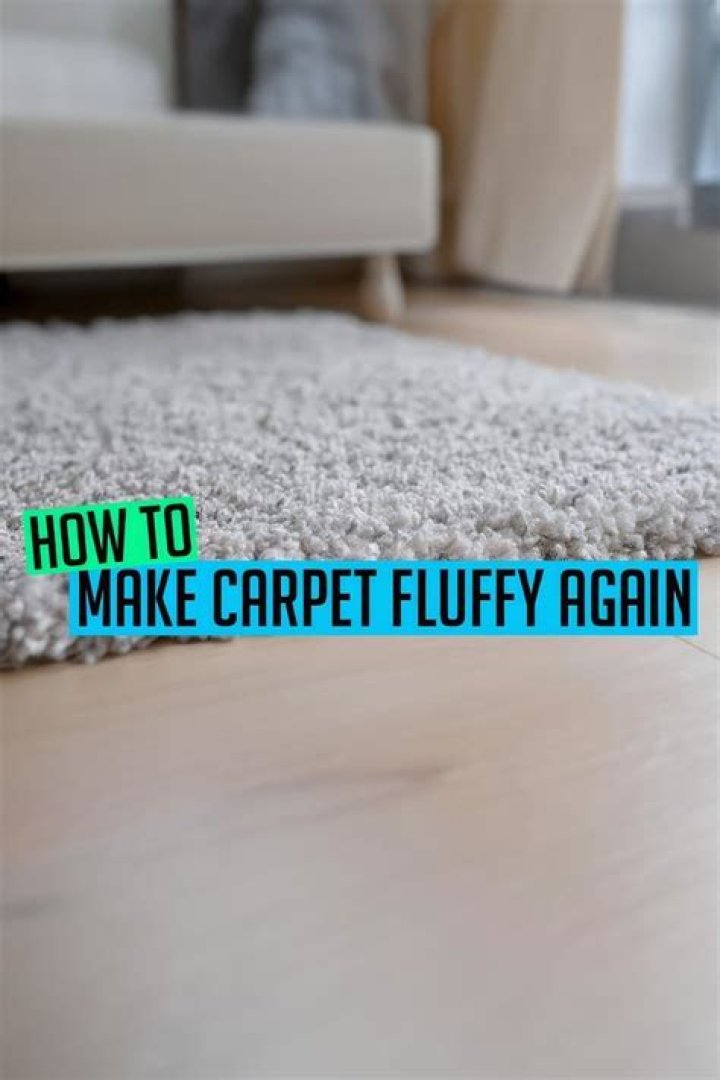 How can I make my carpet soft and fluffy again?