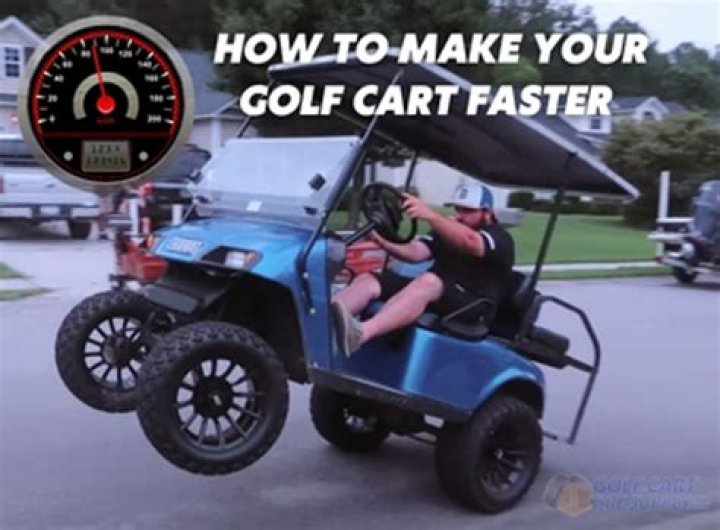 How can I make my golf cart Governor faster?