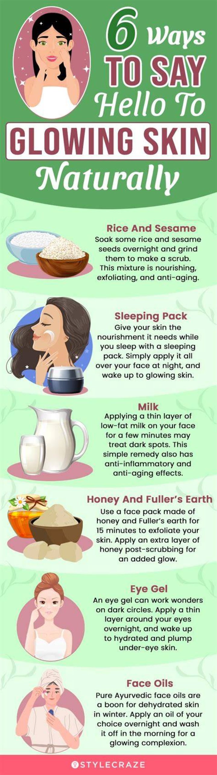 How can I make my skin glowing?