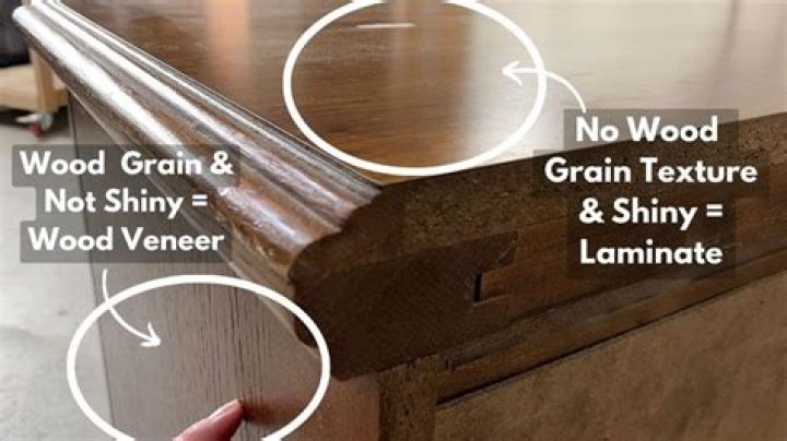 How can I tell if my furniture is laminate or veneer?