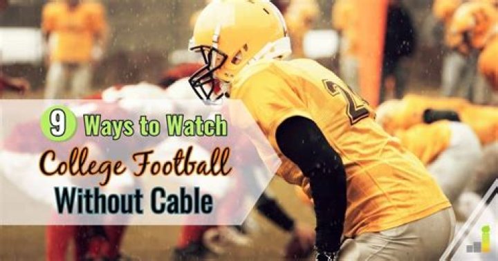 How can I watch college football without cable?