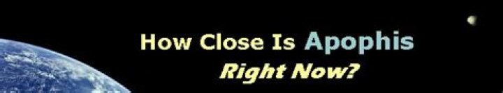 How close is Apophis right now?